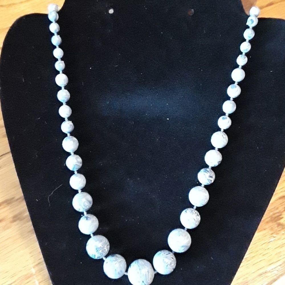 8 for $20 Blue Beaded Necklace